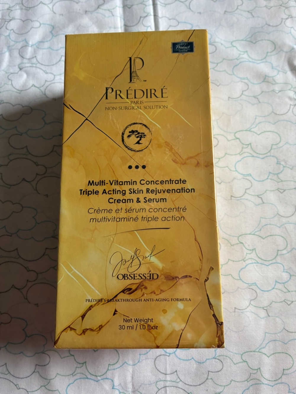 PRÉDIRÉ Multi-Vitamin Concentrate Cream & Serum – Gold Tone